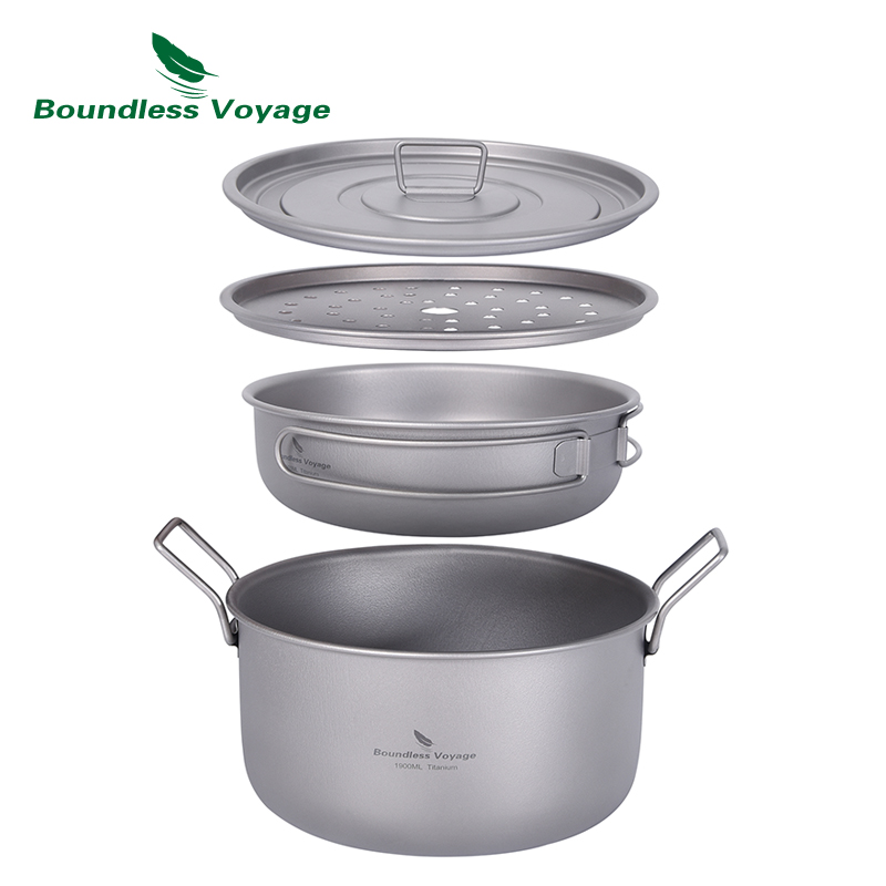 Boundless Voyage Camping Cooki - Camping Cooking Pan ulasan dan harga